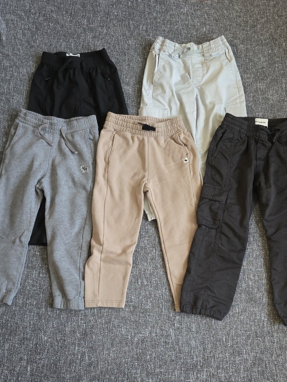 #2 Abercrombie Kids Boys’ Pants/Joggers/Sweatpants – Size 5/6 (5-Piece Lot)